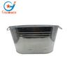 Cubo de Hielo Ovalado de Gran Capacidad Transfronterizo Lámina de Hierro Cubo de Hielo con Forma de Huevo Metal Hierro Juego de Vino Cubo Ovalado de Hierro Galvanizado para Cerveza