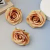 Série de flores brancas transfronteiriça nova cabeças de flores de rosa novas materiais decorativos feitos à mão flores de casamento atmosfera no local flores artificiais
