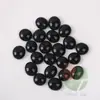 100 Piezas 12-14mm,15-17mm cuentas planas de porcelana negra 1.2-1.7cm negro lechoso cuentas planas decorativas piezas de ajedrez de juguete