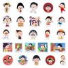 50 pegatinas decorativas impermeables para bicicleta con diseño de cerezas Maruko Riman, bonitas pegatinas periféricas para niños.