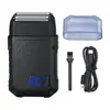 Afeitadora eléctrica recíproca de fabricante transfronterizo Recargable y tipo enchufable Recargable por Tipo-C Afeitadora portátil Lavable