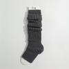Meias de Tricô Femininas de Outono e Inverno sem Pé, Meias Grossas Quentes Folgadas, Estilo Y2K, Polainas Cinzas da Moda Feminina Estilo Japonês