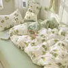 Recomendação Popular de Valor, Conjunto de Lençóis para Cama de Hotel de Quatro Peças, Capa de Edredom para Cama de Dormitório de Estudante e Pousada, Processo Lavado e Escovado