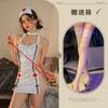 Amor Shangyou Tirantes Encaje Transparente Enfermera Caliente Sexy Apasionado Cama Lazo Traje Uniforme