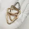 Hebilla de Gancho de Resorte Triangular de Aleación de Zinc, Accesorios de Ferretería para Ropa y Equipaje, Hebilla Triangular de Alambre Redondo, Gancho de Anillo de Resorte Triangular