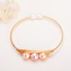 Joyería de Perlas al por Mayor Zhuji Pulsera de Perlas de Agua Dulce Cacahuete Pulsera para Niña Versátil Joyería de Perlas Frescas