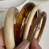 Pulsera Brazalete de Resina Exagerada Retro Europeo y Americano Nueva Moda Joyería Personalizada de Nicho Accesorios de Joyería para Mano Mármol Venta al por Mayor