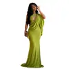 C7852 Transfronterizo 2026 Nuevo Vestido de Mujer Hueco Bodycon sin Mangas Elegante Sexy Moda Ajustado Color Sólido