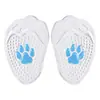 Almohadilla de gel bicolor para antepié para tacones altos, antirozaduras, amortiguadora de impactos, media plantilla masajeadora para antepié, suave, autoadhesiva, plantilla de media talla ajustable