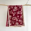 2025 Nuevo Estilo Femenino Flor Otoño e Invierno Bufanda de Imitación Cachemir por Ambos Lados Chal Cálido de Alto Gama para Invierno y Aire Acondicionado