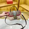 Bolsa Baú Estampa Retro Daishali Ren Feminina 2026 Novo Estilo Luxo Leve Alta Textura Versátil Bolsa de Mão ins
