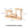 Estante para Tazas de Té de Madera Maciza Estante Bogu Caoba de Escritorio Estante de Almacenamiento de Escritorio Estilo Nuevo Chino Tetera Juego de Té Estante de Exhibición