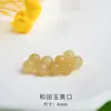 Jade Natural Hetian de Xinjiang Contas Soltas Atacado Pulseira de Jade Amarelo Pulseira Branca de Jadeite Acessórios de Contas para DIY de Jade