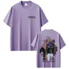 Camiseta Gráfica Unisex Vintage Hip-Hop Rock del Álbum Crystal Castle Camiseta Casual para Hombre de Algodón Manga Corta Oversize