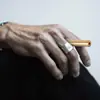 Pendente Inalador de Aço Inoxidável Banhado a Ouro Europeu e Americano Transfronteiriço Moda Meditação Mindfulness Substituição Personalizada Óleo Essencial Cessação do Tabagismo