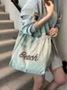 Bolso Estampado con Letras para Mujer de Gran Capacidad en Nylon Bolso de Hombro Casual Versátil Bolso de Mano para Trabajador de Oficina Bolso Cruzado para Mujer