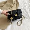 Cadena de Bolitas Pequeñas Doradas Saint Mi Bolso Pequeño para Mujer, Bolso Cruzado Nuevo Versátil de Moda para Verano, Bolso Cuadrado Pequeño de Hombro Único a la Moda