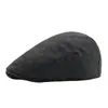 Boné de Boina de Tweed Masculino Amazon Beret Retrô Britânico Boné para Frente de Mistura de Lã Boné Casual com Bico de Pato