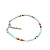 Conjunto de 2 Piezas Transfronterizo Joyería Transfronteriza Cuentas de Vidrio de Colores Mixtos Cuentas Tobillera para Mujer al por Mayor