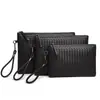 Nuevo Bolso de Mano para Hombre, Bolso de Mano con Patrón de Caballo Loco, Superficie Suave Impermeable para Teléfono Móvil de Negocios, Bolso de Axila, Cartera para Monedas Transfronteriza