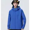 Chaqueta exterior de grado profesional, imprimible a medida, de una sola capa, a prueba de viento e impermeable, para camping, senderismo, montañismo y actividades de equipo.