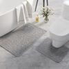 Alfombra de Piso de Terciopelo Coral Transfronteriza, Alfombrilla de Baño, Felpudo Rectangular para Puerta de Inodoro, Alfombra Absorbente de Agua Antideslizante, Exclusivamente para Comercio Exterior