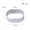 Molde para lanches assados em casa, molde oval para queijo meio cozido, 19*3cm de borda, 100 moldes, 10 conjuntos