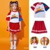 Disfraces de Cheerleading para Niños, Uniformes para Reuniones Deportivas de Estudiantes de Primaria, Disfraces para Presentación de Baile Grupal de Cheerleading de Jardín de Infancia