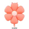 Versión Coreana de Globo de Película de Aluminio de Margarita Cara Sonriente Blanca Globo de Papel de Aluminio de Crisantemo Accesorios para Fotos de Cumpleaños Globo de Plumeria