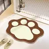 Alfombra de Baño con Forma de Oso Lindo, Falso Cachemir, Absorbente de Agua, Antideslizante, Elimina Polvo, Engrosada, Duradera, Fácil de Cuidar