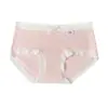 10A Antibacteriano Nuevo Estilo Simple y Versátil Dulce Ropa Interior Extendido Algodón Puro Cintura Media Cómodo y Transpirable Calzones para Niñas