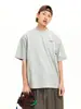 Camiseta Masculina Nanxia Tendência Retrô Americana de Manga Curta, Estilo Primavera e Verão, Caimento Solto, Simples com Gola Redonda, Top Casual