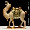 Caballo Tang sancai llegó con éxito decoración de pasillo estilo chino de cerámica arte de escritorio regalo de inauguración regalo de negocios