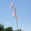 Carrillón de Viento Flocado Flor Rama Larga Lirio de los Valles Flor Artificial Flor Falsa Decoración Decoración del Hogar Flor Flor para Salón de Bodas Arreglo Floral