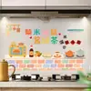 Pegatinas de pared resistentes a altas temperaturas y a prueba de aceite para estufas del hogar, simbolizando prosperidad y buena fortuna, decoran la cocina con adhesión electrostática, no requiere pegamento