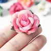 Flores de Rosa Mini de 3.5cm Flores Falsas Flores Artificiales DIY Bolsa de Dolor Valle Belleza Material Accesorios Decoración de Boda