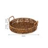 FONTE fabricante Rattan tecido cesta de armazenamento prato de frutas placa de frutas secas lanche bandeja de lanche Rattan prato tecido