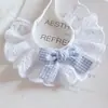 Babeo de Encaje de Algodón Puro para Gato Mascota Lazo Lindo Bufanda Decorativa Babero para Perro Accesorios