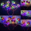 Nova Faixa de Cabeça Luminosa Quente de Halloween Decoração de Festa Faixa de Cabeça Criativa de Aranha Abóbora Caveira Acessório de Cabeça