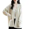 Chal, bufanda, capa, suéter para mujer, chaqueta cárdigan de punto, cálido, de manga larga, estilo murciélago, 100% lana