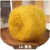 Cebola dourada, lã maohair, bola de lã tecida à mão 50g fio banhado a ouro, seda brilhante tecida à mão, bola de lã média e grossa