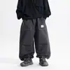 Pantalones largos para niño estilo japonés, nueva colección otoño 2026, pantalones jogger casuales para niños, pantalones de trabajo elegantes y modernos con costuras visibles