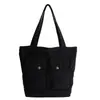 Bolso de Lona Nuevo Estilo Coreano para Principios de Primavera, Bolso de Mano Retro Grande y de Moda, Bolso de Hombro Casual para Viajes Diarios de Estudiantes
