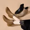 Novedad Otoño-Invierno 2026, botas cortas versátiles de punta cómoda con suelas suaves, de suela plana, botines elegantes y botas de algodón con forro polar para mujer