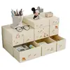 Caja de almacenamiento de escritorio, estante organizador de tipo cajón para artículos varios, organizador de papelería y cosméticos para escritorio de oficina, dormitorio estudiantil