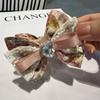 Pinza para el pelo con cabeza de bola de encaje para primavera y verano, pinza para coleta alta, pinza con lazo de strass, accesorios para el pelo de alta gama, combinan con todo