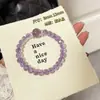 Pulseira de Ametista Facetada Natural Ruomeng para Mulheres, Pulseira Nove Fogo Roxo, Sucesso na Carreira, Atacado de Transmissão ao Vivo de Nicho