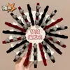 Pinza para el Cabello Trenza de Princesa en Forma de Corazón para Niños, Pinza para Flequillo Lateral, Pinza para el Cabello de Terciopelo Otoño/Invierno, Pinzas para Mechones Rebeldes de la Frente, Accesorios para el Cabello