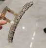 Presilha de Cabelo com Toque de Luxo, Presilha Grande de Tubarão para a Parte de Trás da Cabeça, Grampo de Cabelo com Laço para Penteados Presos, Adequado para Cabelos Grossos
