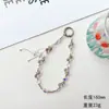 Cadena para Teléfono de Cristal en Forma de Gota de Agua de Lujo Ligero y de Gama Alta Colgante de Borla Accesorio Colgante para Bolso Llavero Adorno